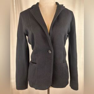 J. Crew Women's Elegant Cotton Black Blazer